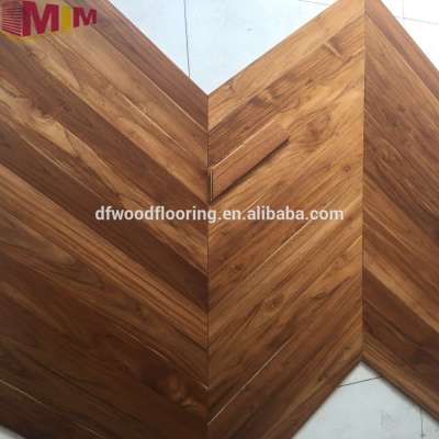 2018 Fish Bone Finished Burma Teak Hardwood & Solid Wood Flooring